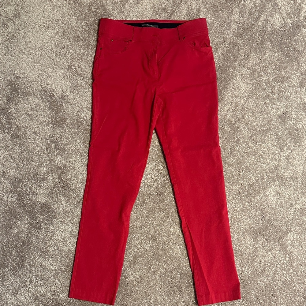 89th & Madison Vibrant Red Skinny Jeans